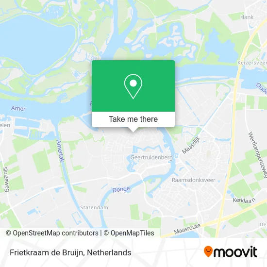 Frietkraam de Bruijn map