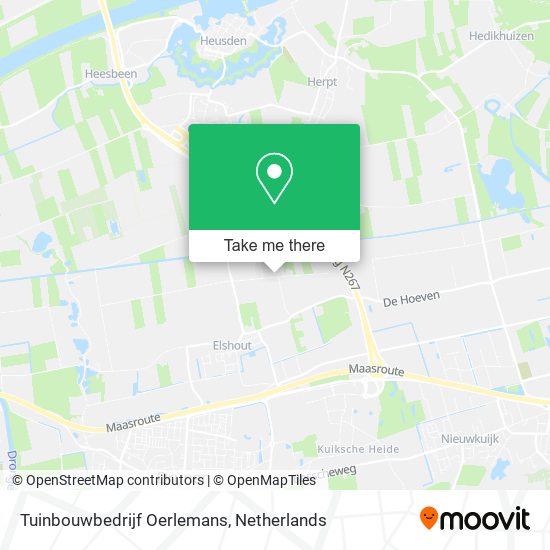 Tuinbouwbedrijf Oerlemans map