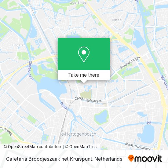 Cafetaria Broodjeszaak het Kruispunt map