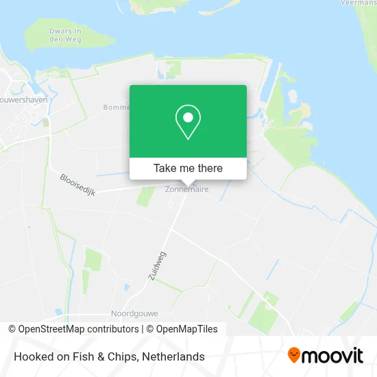 Hooked on Fish & Chips map