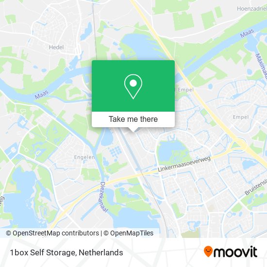 1box Self Storage map