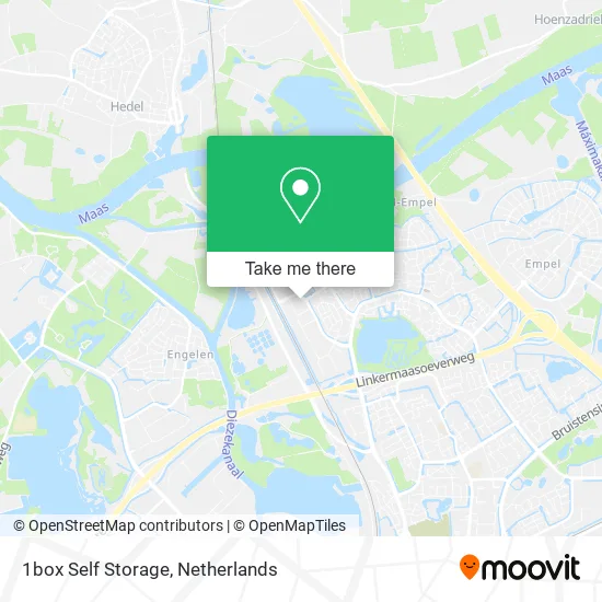 1box Self Storage map
