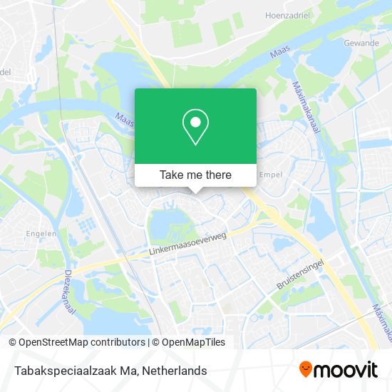 Tabakspeciaalzaak Ma map