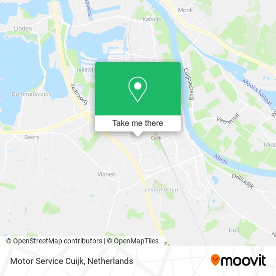 Motor Service Cuijk map