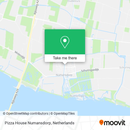 Pizza House Numansdorp map