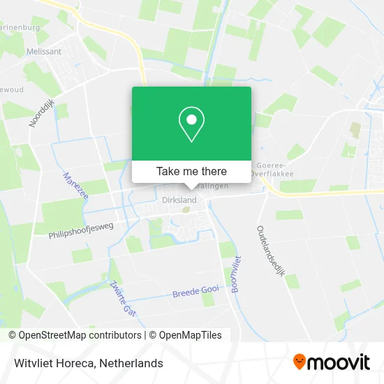 Witvliet Horeca map