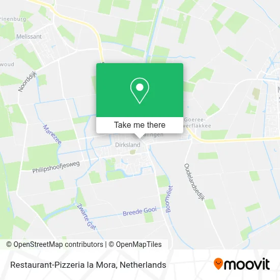 Restaurant-Pizzeria la Mora map