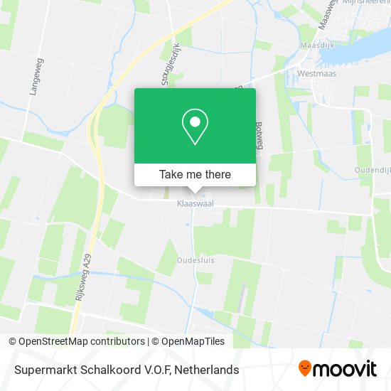 Supermarkt Schalkoord V.O.F map