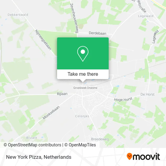 New York Pizza map