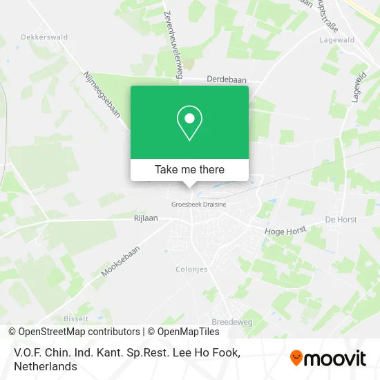 V.O.F. Chin. Ind. Kant. Sp.Rest. Lee Ho Fook Karte