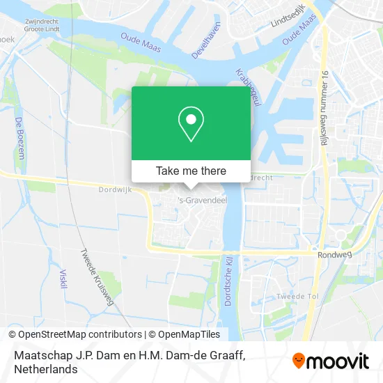 Maatschap J.P. Dam en H.M. Dam-de Graaff map