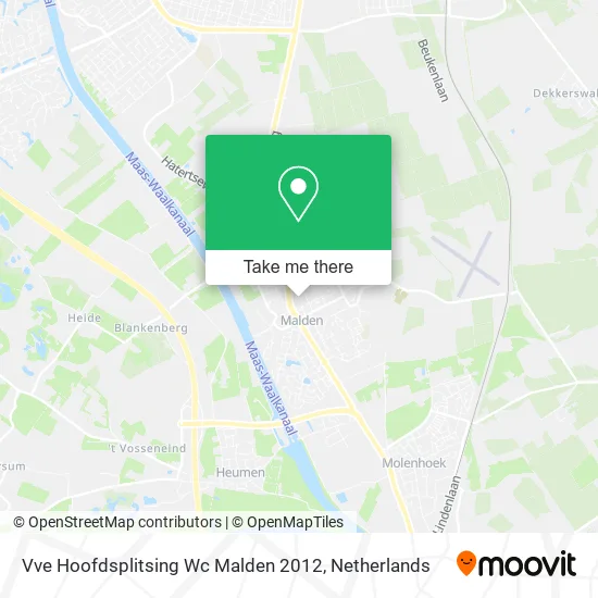Vve Hoofdsplitsing Wc Malden 2012 map