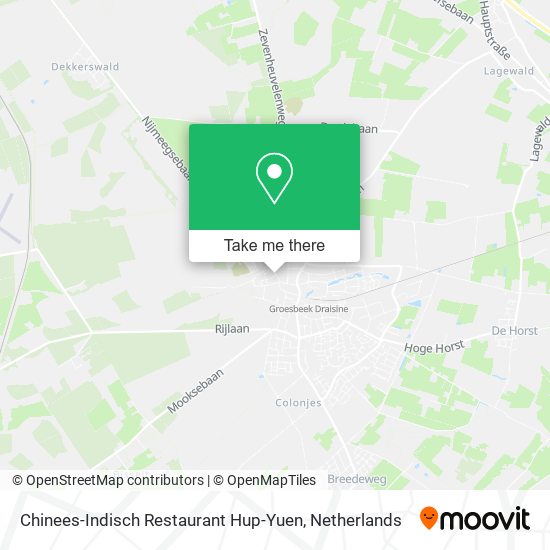 Chinees-Indisch Restaurant Hup-Yuen map