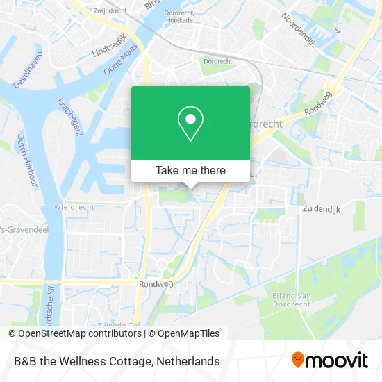 B&B the Wellness Cottage Karte