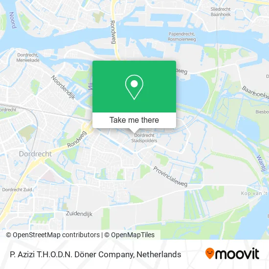 P. Azizi T.H.O.D.N. Döner Company map