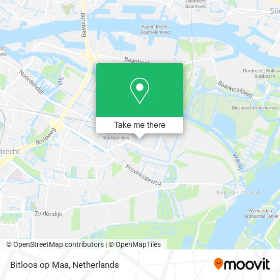 Bitloos op Maa map