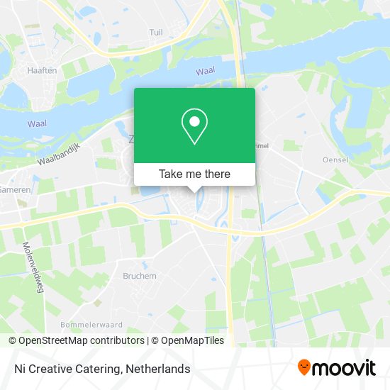 Ni Creative Catering map