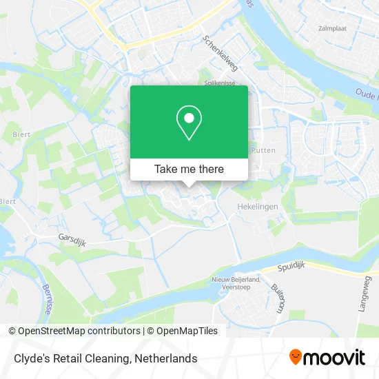 Clyde's Retail Cleaning map
