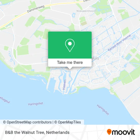 B&B the Walnut Tree Karte