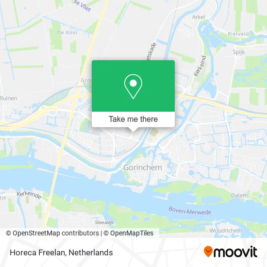 Horeca Freelan map