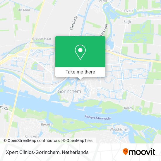 Xpert Clinics-Gorinchem map