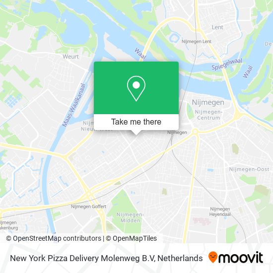 New York Pizza Delivery Molenweg B.V map