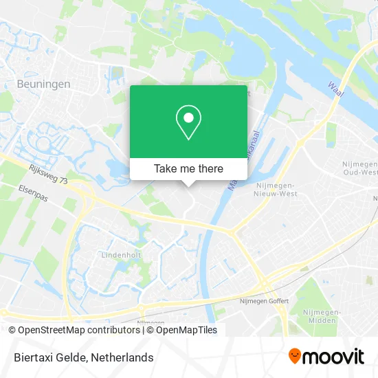 Biertaxi Gelde map