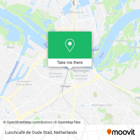 Lunchcafé de Oude Stad map