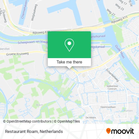 Restaurant Roam map