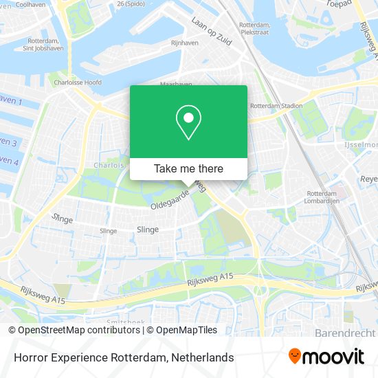 Horror Experience Rotterdam map