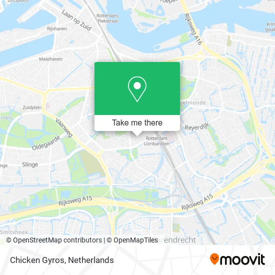 Chicken Gyros map