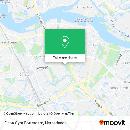 Daba Gym Rotterdam map