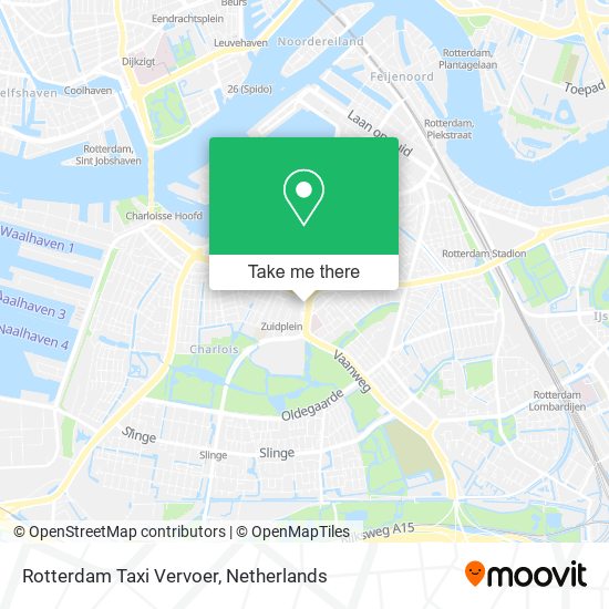 Rotterdam Taxi Vervoer Karte