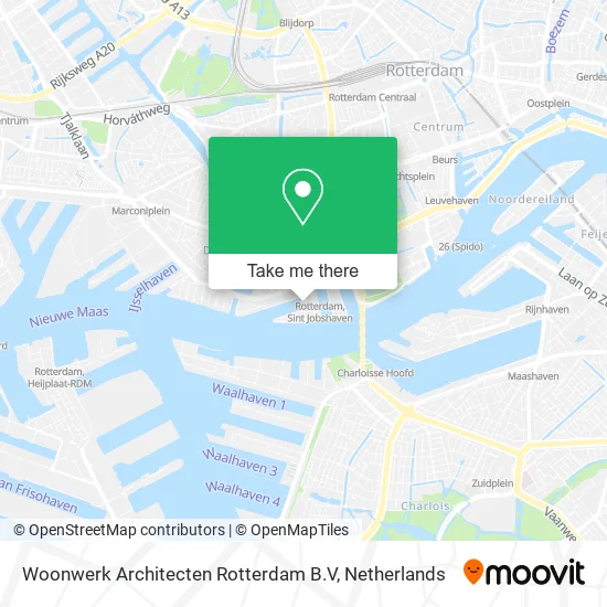 Woonwerk Architecten Rotterdam B.V map