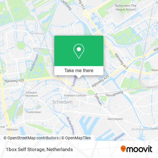 1box Self Storage map