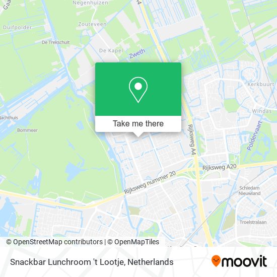 Snackbar Lunchroom 't Lootje map