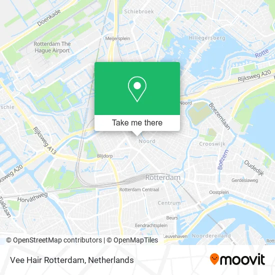 Vee Hair Rotterdam Karte