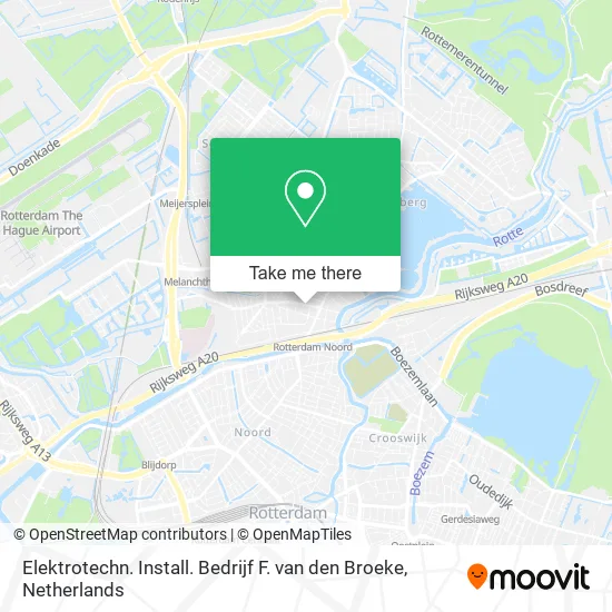 Elektrotechn. Install. Bedrijf F. van den Broeke Karte