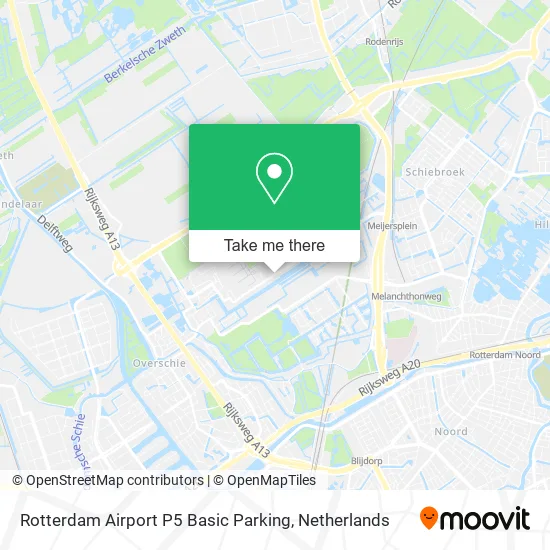 Rotterdam Airport P5 Basic Parking map