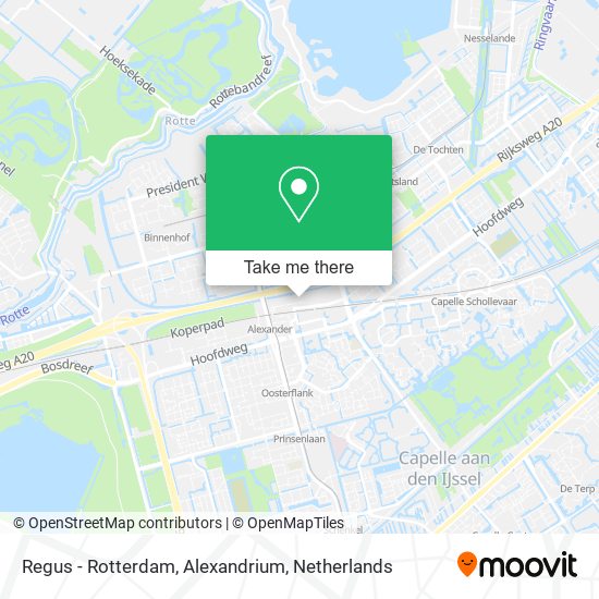 Regus - Rotterdam, Alexandrium map