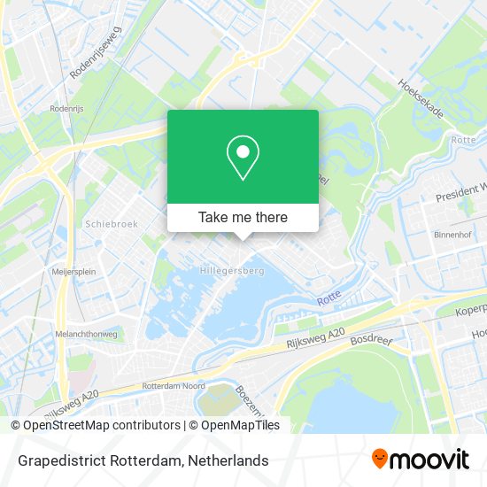 Grapedistrict Rotterdam map