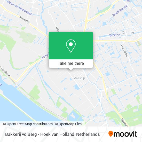 Bakkerij vd Berg - Hoek van Holland map