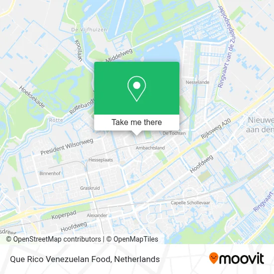 Que Rico Venezuelan Food map