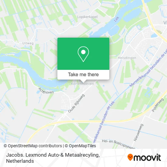 Jacobs. Lexmond Auto-& Metaalrecyling map