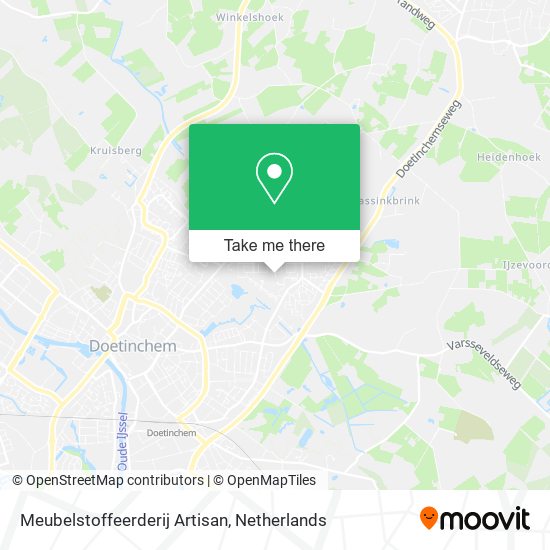 Meubelstoffeerderij Artisan map