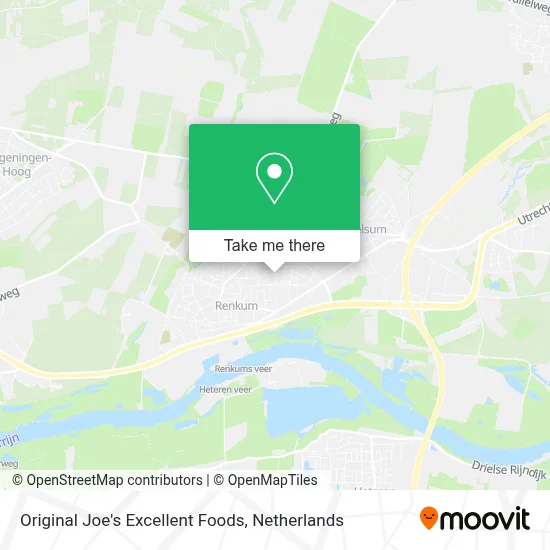 Original Joe's Excellent Foods map