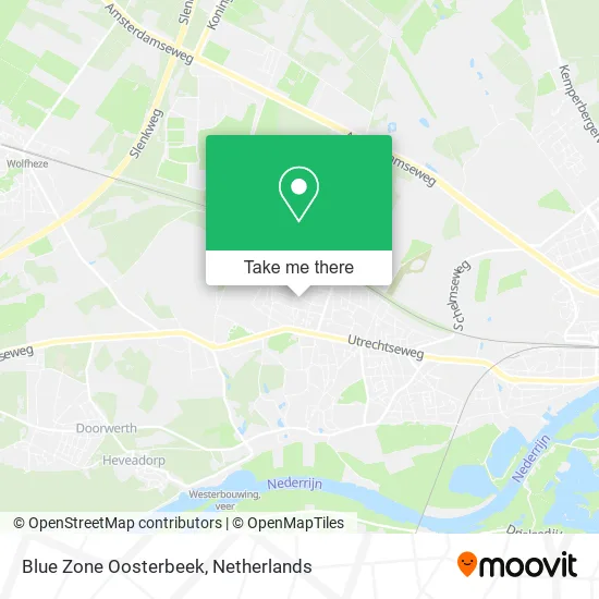 Blue Zone Oosterbeek map
