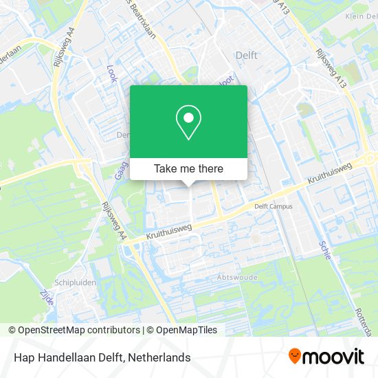 Hap Handellaan Delft map