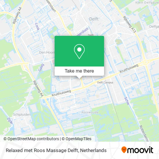 Relaxed met Roos Massage Delft map