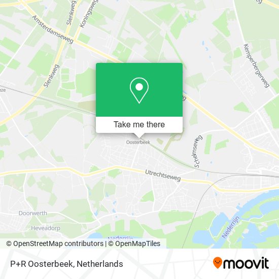 P+R Oosterbeek map